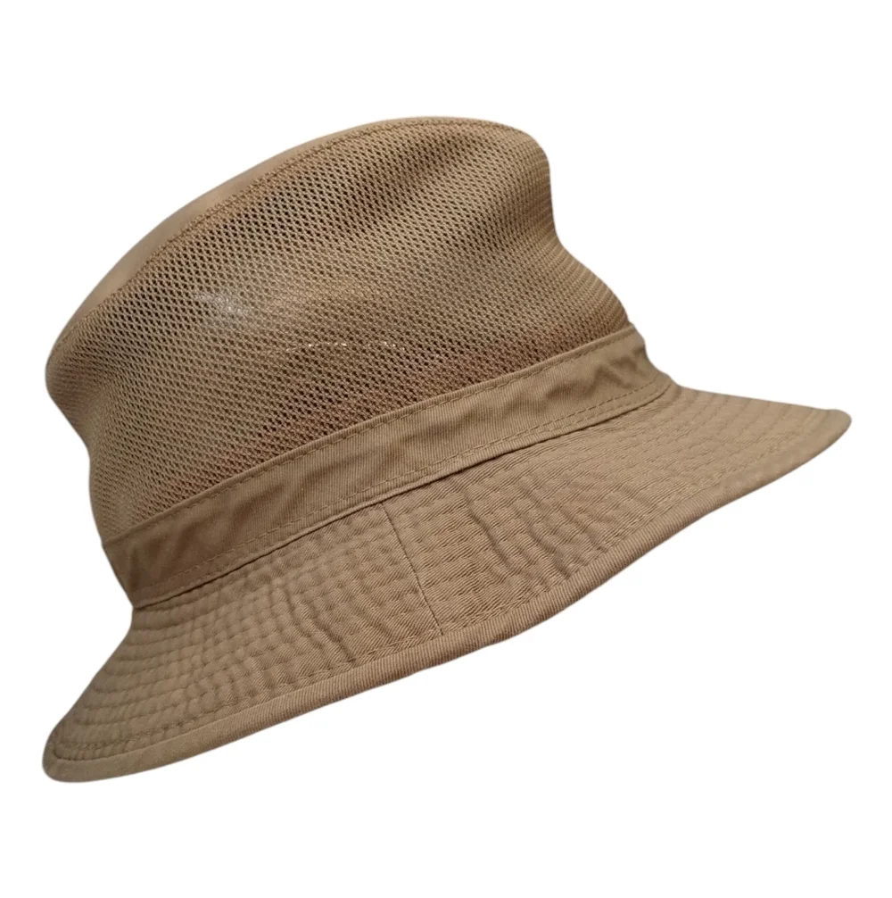 STETSON Bucket Hat Mesh Ventilation large Khaki Mesh / Cotton